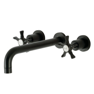 Hamilton KS8020NX Two-Handle 3-Hole Wall Mount Roman Tub Faucet, Matte Black