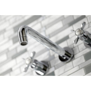 Essex KS8021BEX Two-Handle 3-Hole Wall Mount Roman Tub Faucet, Polished Chrome