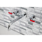 Kaiser KS8021CKL Two-Handle 3-Hole Wall Mount Roman Tub Faucet, Polished Chrome