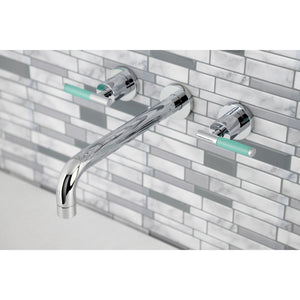 Kaiser KS8021CKL Two-Handle 3-Hole Wall Mount Roman Tub Faucet, Polished Chrome