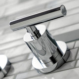 Manhattan KS8021CML Two-Handle 3-Hole Wall Mount Roman Tub Faucet, Polished Chrome