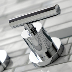 Manhattan KS8021CML Two-Handle 3-Hole Wall Mount Roman Tub Faucet, Polished Chrome