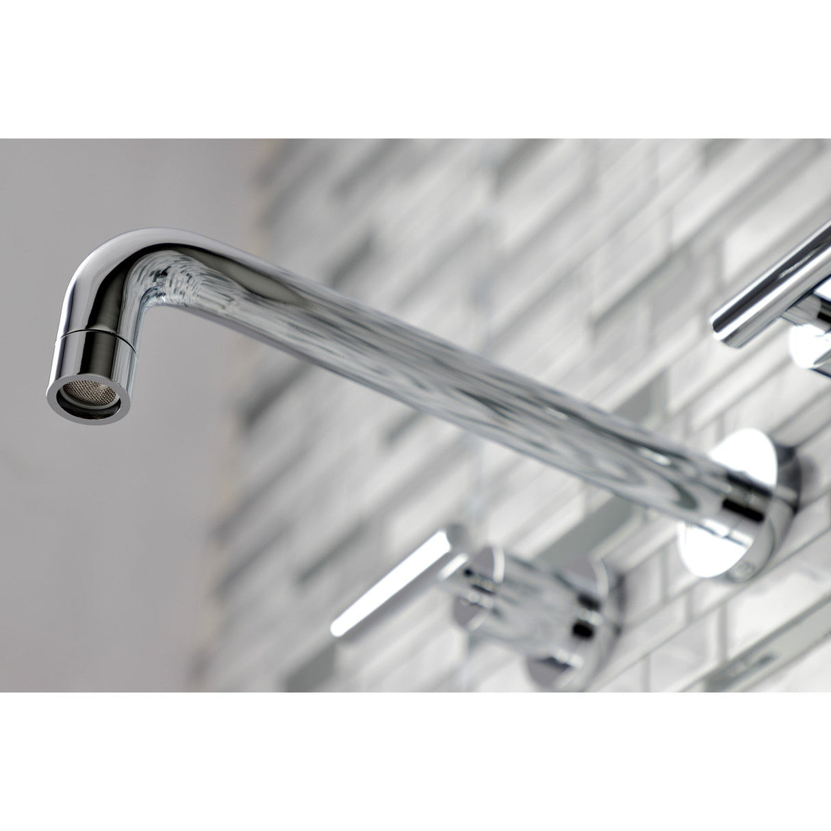 Manhattan KS8021CML Two-Handle 3-Hole Wall Mount Roman Tub Faucet, Polished Chrome