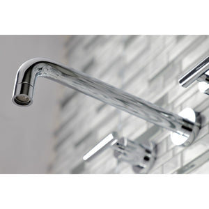 Manhattan KS8021CML Two-Handle 3-Hole Wall Mount Roman Tub Faucet, Polished Chrome