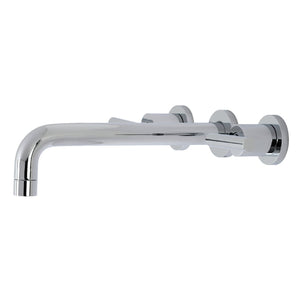 Manhattan KS8021CML Two-Handle 3-Hole Wall Mount Roman Tub Faucet, Polished Chrome