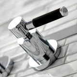 Kaiser KS8021DKL Two-Handle 3-Hole Wall Mount Roman Tub Faucet, Polished Chrome