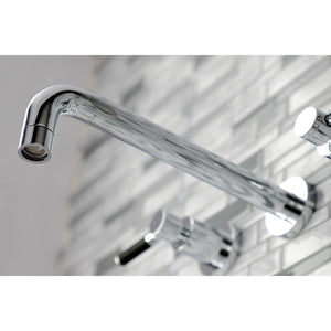 Kaiser KS8021DKL Two-Handle 3-Hole Wall Mount Roman Tub Faucet, Polished Chrome