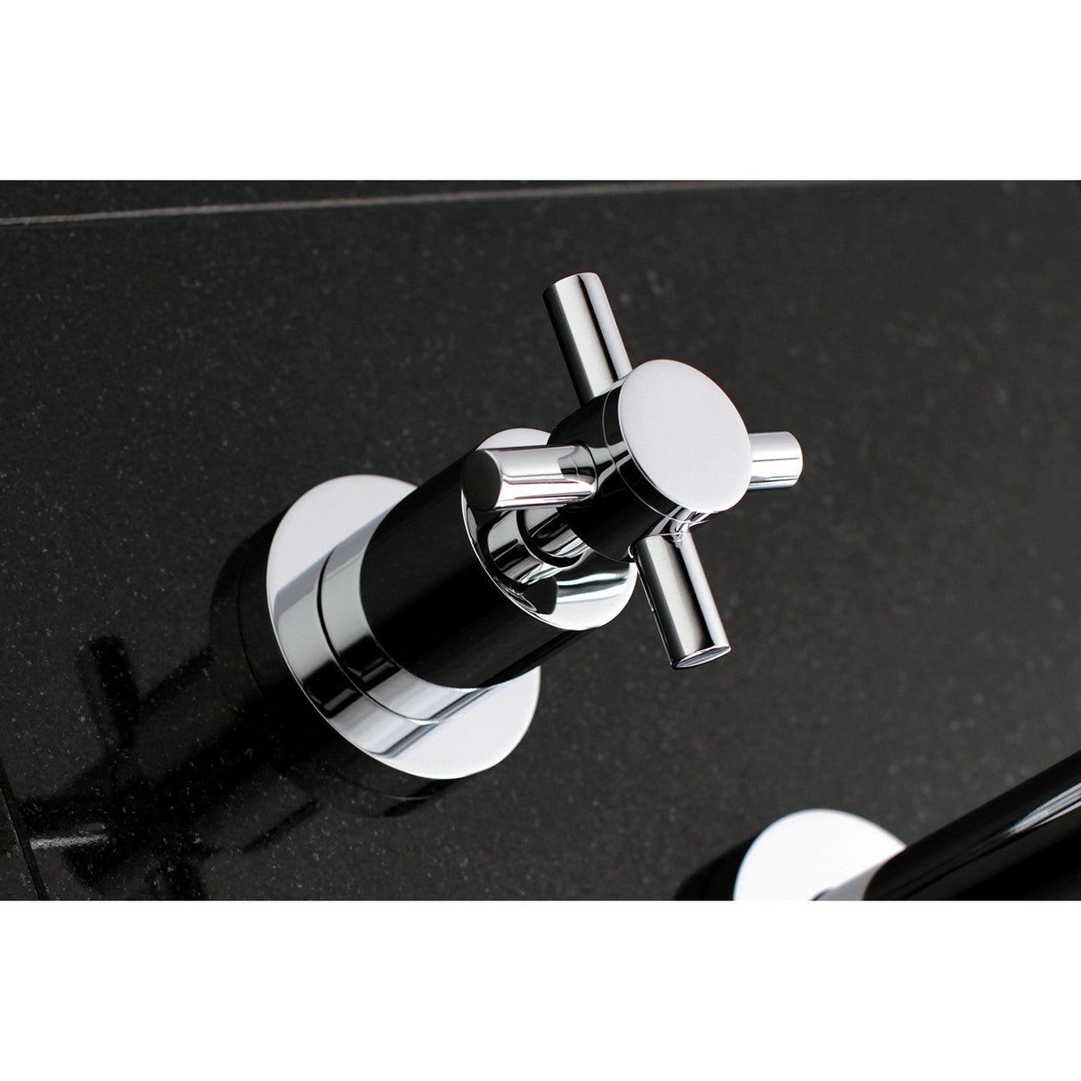 Concord KS8021DX Two-Handle 3-Hole Wall Mount Roman Tub Faucet, Polished Chrome