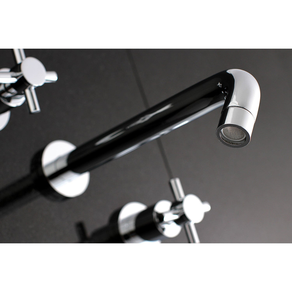 Concord KS8021DX Two-Handle 3-Hole Wall Mount Roman Tub Faucet, Polished Chrome