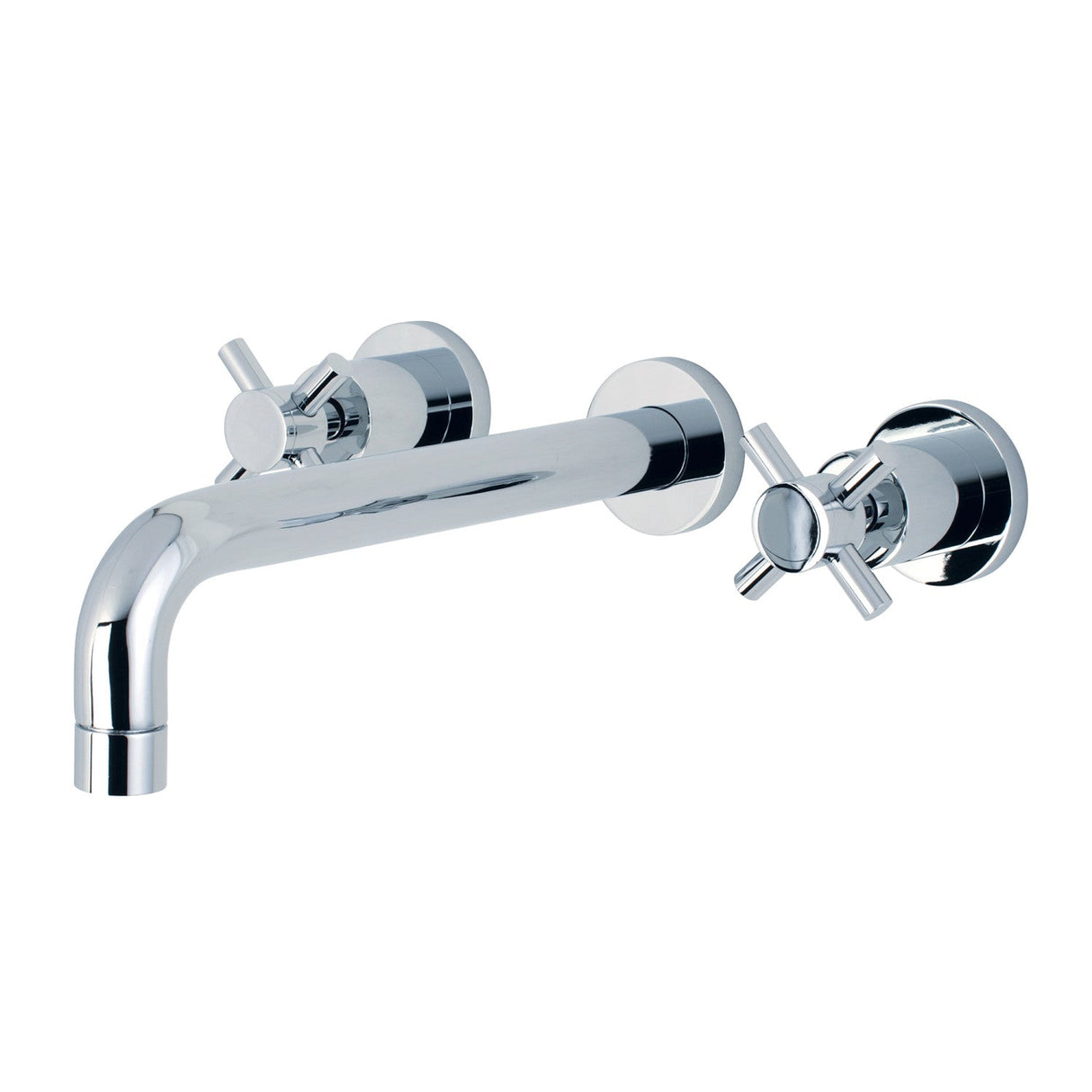 Concord KS8021DX Two-Handle 3-Hole Wall Mount Roman Tub Faucet, Polished Chrome
