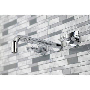 Whitaker KS8021KL Two-Handle 3-Hole Wall Mount Roman Tub Faucet, Polished Chrome