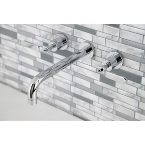 Whitaker KS8021KL Two-Handle 3-Hole Wall Mount Roman Tub Faucet, Polished Chrome