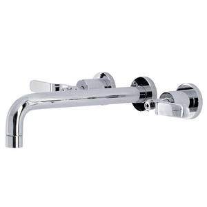 Whitaker KS8021KL Two-Handle 3-Hole Wall Mount Roman Tub Faucet, Polished Chrome