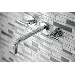Milano KS8021ML Two-Handle 3-Hole Wall Mount Roman Tub Faucet, Polished Chrome