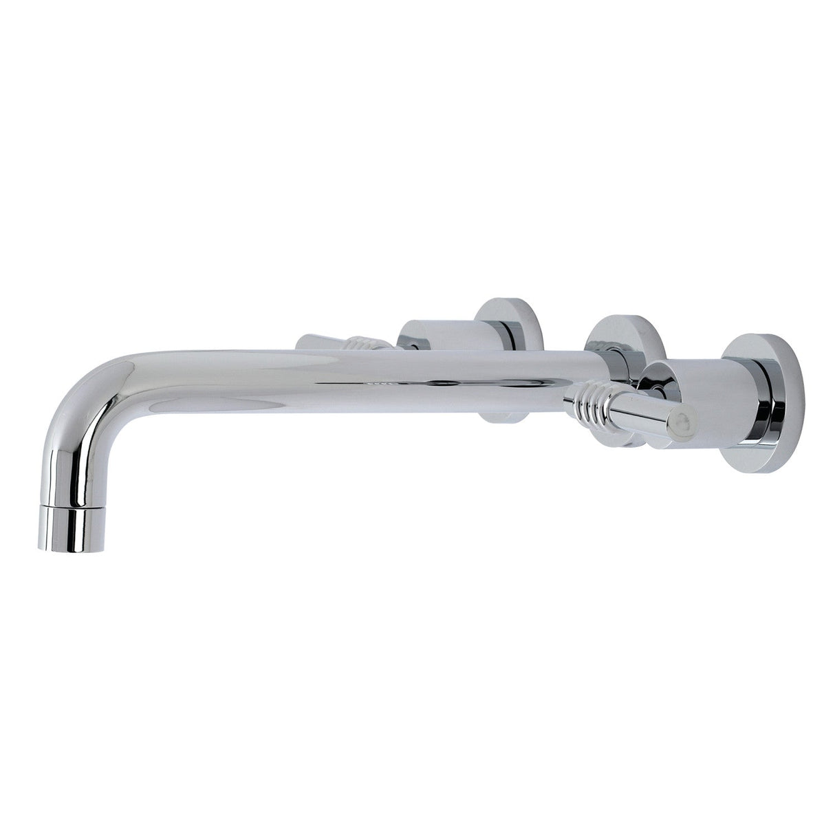 Milano KS8021ML Two-Handle 3-Hole Wall Mount Roman Tub Faucet, Polished Chrome