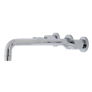 Milano KS8021ML Two-Handle 3-Hole Wall Mount Roman Tub Faucet, Polished Chrome