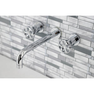 Belknap KS8021RX Two-Handle 3-Hole Wall Mount Roman Tub Faucet, Polished Chrome