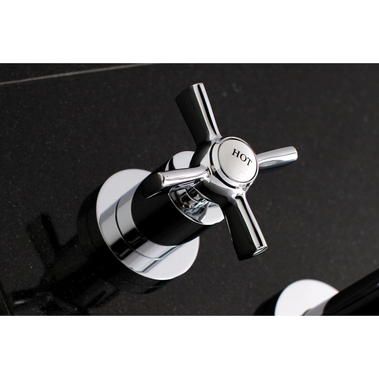 Millennium KS8021ZX Two-Handle 3-Hole Wall Mount Roman Tub Faucet, Polished Chrome