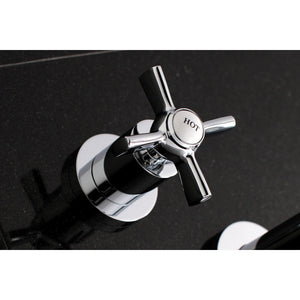 Millennium KS8021ZX Two-Handle 3-Hole Wall Mount Roman Tub Faucet, Polished Chrome