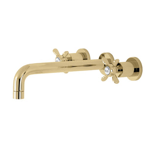 Essex KS8022BEX Two-Handle 3-Hole Wall Mount Roman Tub Faucet, Polished Brass