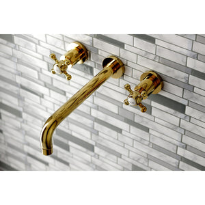Metropolitan KS8022BX Two-Handle 3-Hole Wall Mount Roman Tub Faucet, Polished Brass