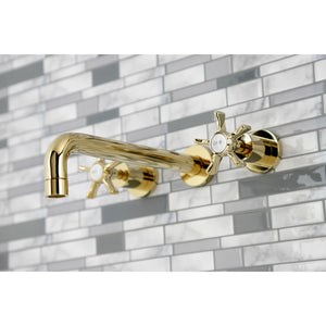 Hamilton KS8022NX Two-Handle 3-Hole Wall Mount Roman Tub Faucet, Polished Brass