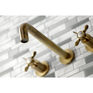 Essex KS8023BEX Two-Handle 3-Hole Wall Mount Roman Tub Faucet, Antique Brass