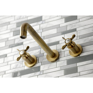 Essex KS8023BEX Two-Handle 3-Hole Wall Mount Roman Tub Faucet, Antique Brass