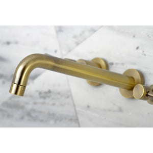 Concord KS8023DL Two-Handle 3-Hole Wall Mount Roman Tub Faucet, Antique Brass