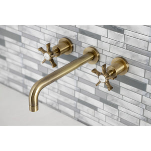 Hamilton KS8023NX Two-Handle 3-Hole Wall Mount Roman Tub Faucet, Antique Brass