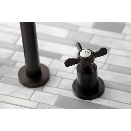 Essex KS8025BEX Two-Handle 3-Hole Wall Mount Roman Tub Faucet, Oil Rubbed Bronze