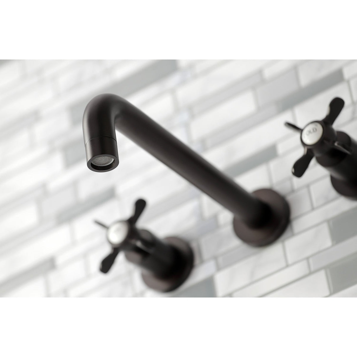 Essex KS8025BEX Two-Handle 3-Hole Wall Mount Roman Tub Faucet, Oil Rubbed Bronze
