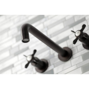 Essex KS8025BEX Two-Handle 3-Hole Wall Mount Roman Tub Faucet, Oil Rubbed Bronze