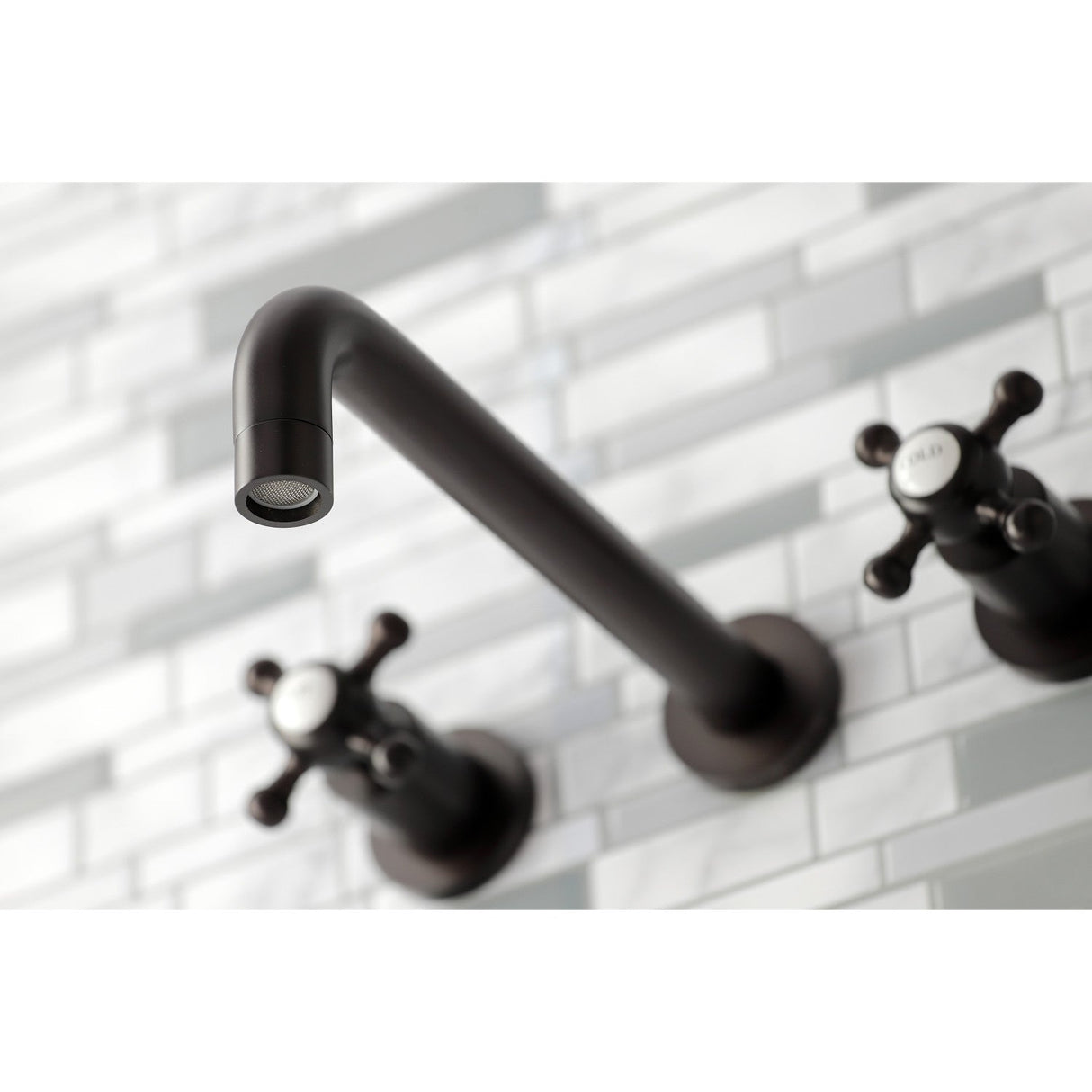 Metropolitan KS8025BX Two-Handle 3-Hole Wall Mount Roman Tub Faucet, Oil Rubbed Bronze