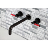 Kaiser KS8025CKL Two-Handle 3-Hole Wall Mount Roman Tub Faucet, Oil Rubbed Bronze