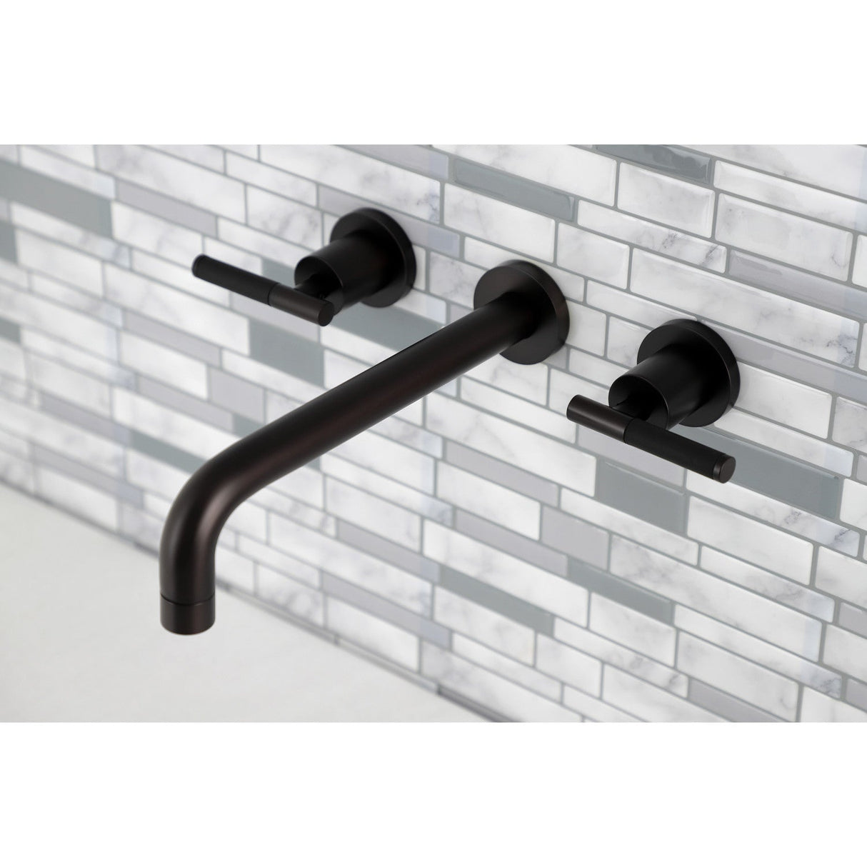 Kaiser KS8025CKL Two-Handle 3-Hole Wall Mount Roman Tub Faucet, Oil Rubbed Bronze
