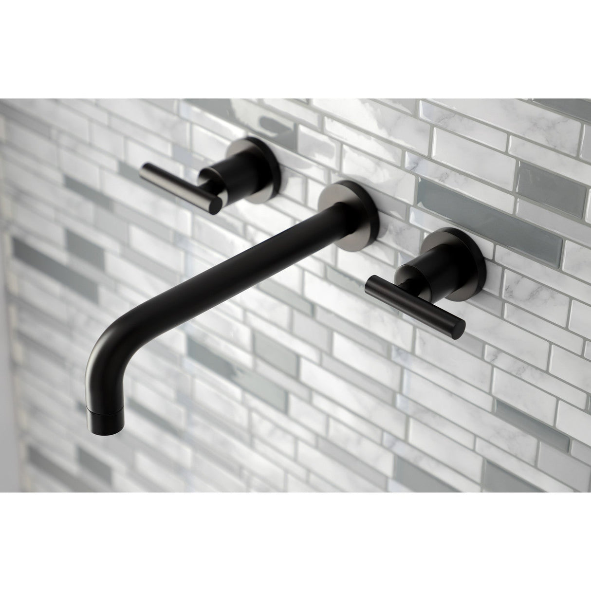 Manhattan KS8025CML Two-Handle 3-Hole Wall Mount Roman Tub Faucet, Oil Rubbed Bronze