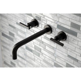 Manhattan KS8025CML Two-Handle 3-Hole Wall Mount Roman Tub Faucet, Oil Rubbed Bronze