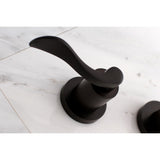 NuWave KS8025DFL Two-Handle 3-Hole Wall Mount Roman Tub Faucet, Oil Rubbed Bronze