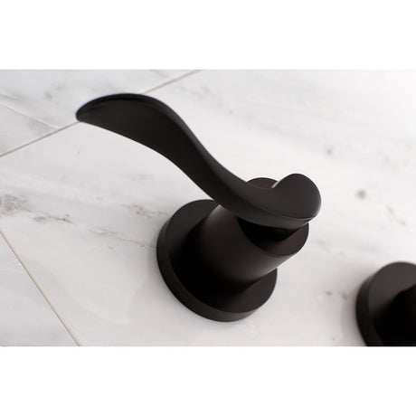 NuWave KS8025DFL Two-Handle 3-Hole Wall Mount Roman Tub Faucet, Oil Rubbed Bronze