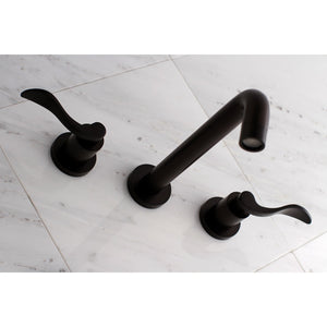 NuWave KS8025DFL Two-Handle 3-Hole Wall Mount Roman Tub Faucet, Oil Rubbed Bronze