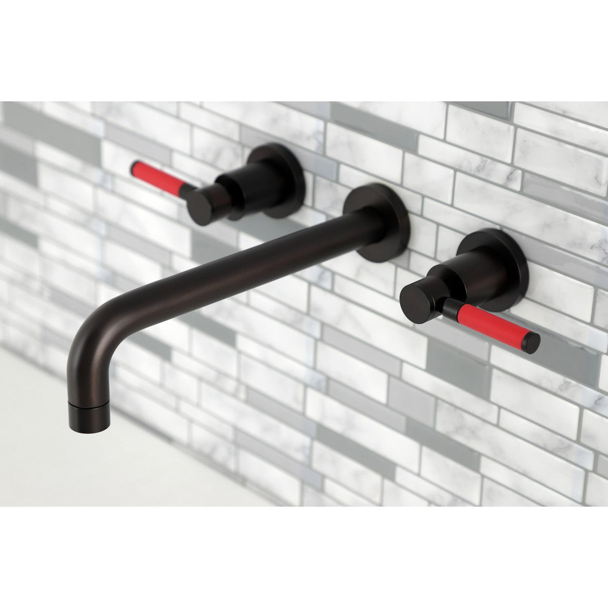 Kaiser KS8025DKL Two-Handle 3-Hole Wall Mount Roman Tub Faucet, Oil Rubbed Bronze