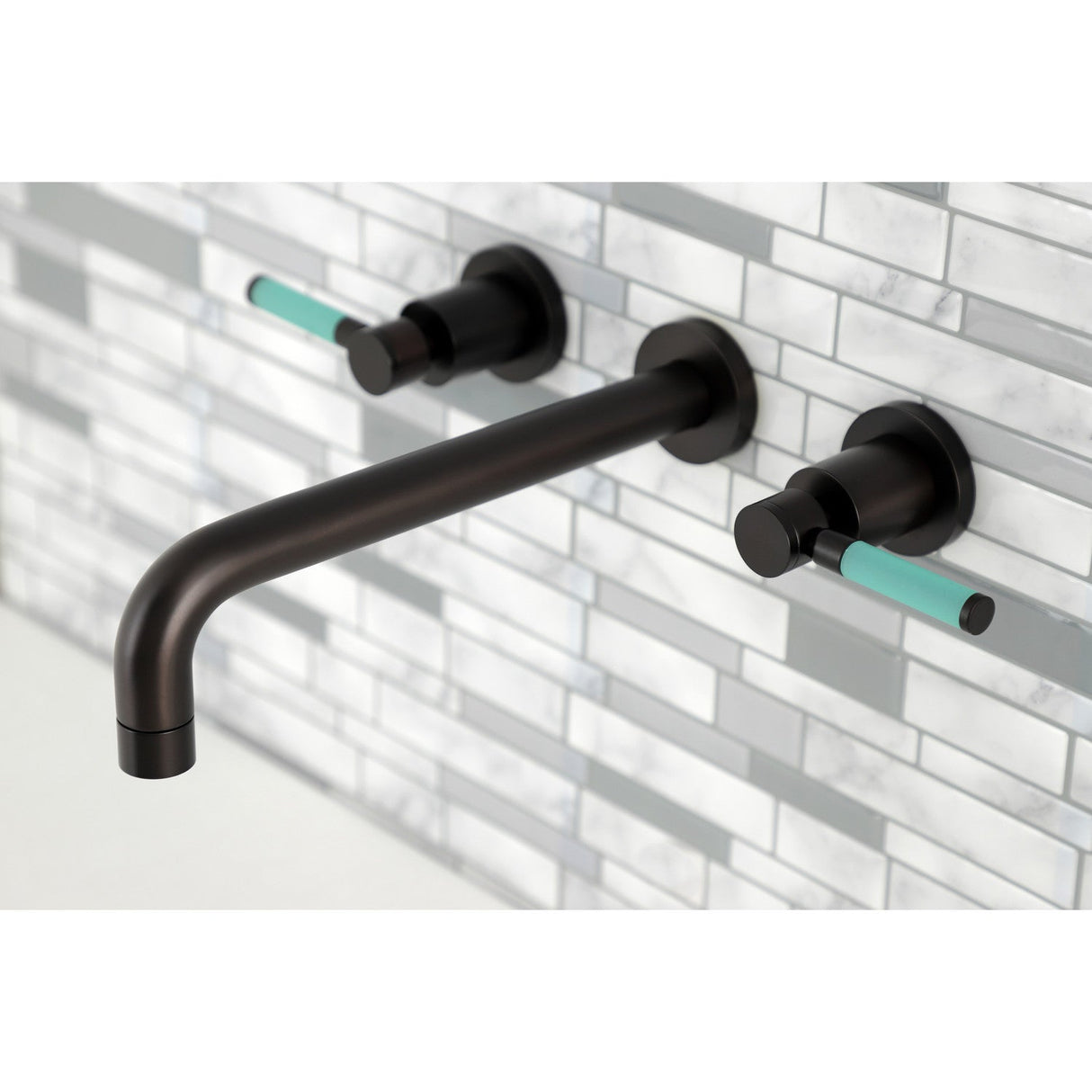 Kaiser KS8025DKL Two-Handle 3-Hole Wall Mount Roman Tub Faucet, Oil Rubbed Bronze