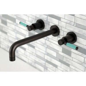 Kaiser KS8025DKL Two-Handle 3-Hole Wall Mount Roman Tub Faucet, Oil Rubbed Bronze
