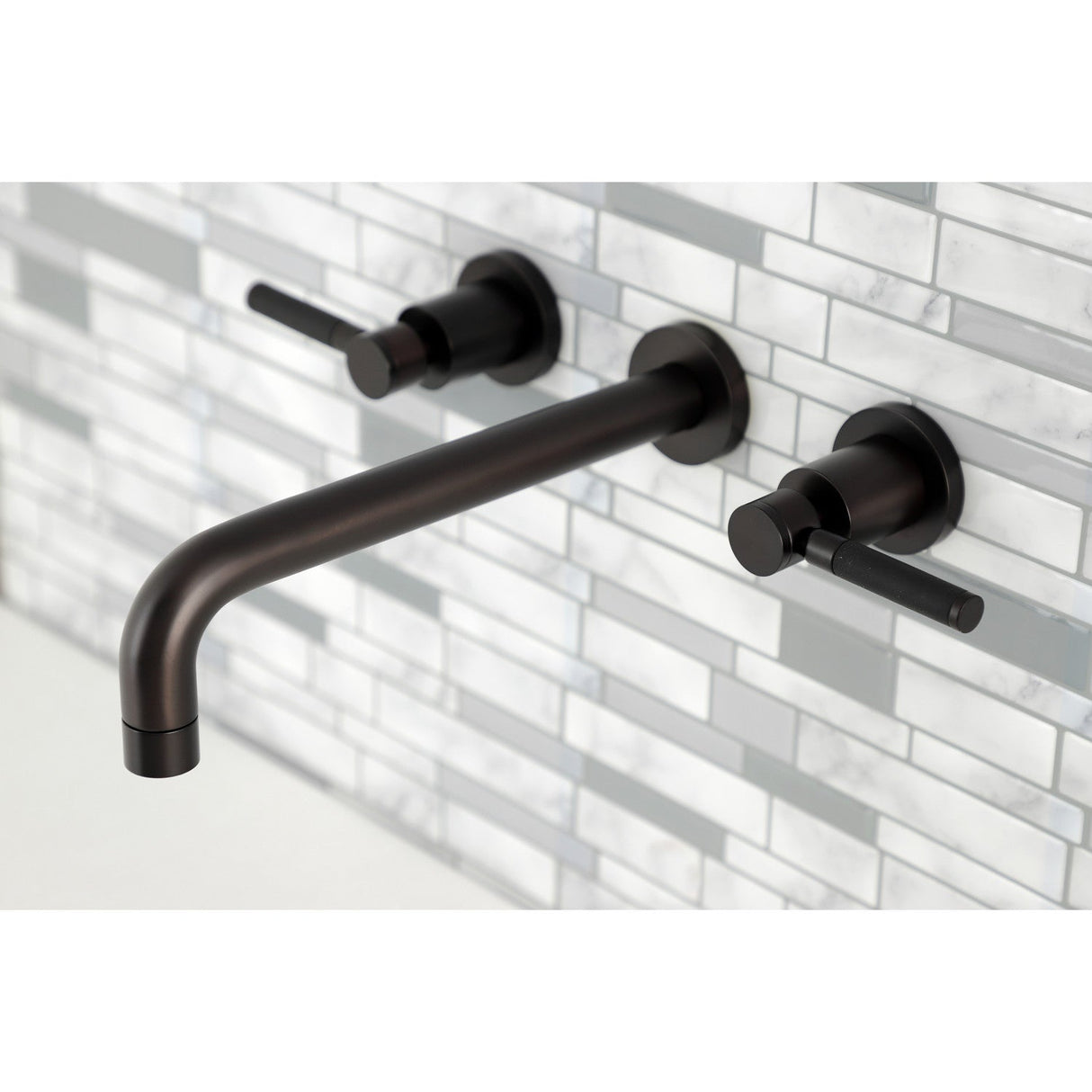 Kaiser KS8025DKL Two-Handle 3-Hole Wall Mount Roman Tub Faucet, Oil Rubbed Bronze