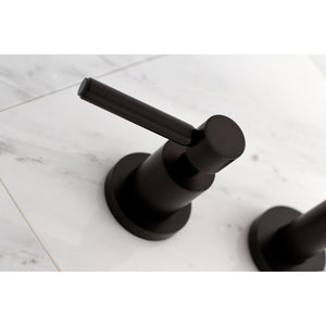 Concord KS8025DL Two-Handle 3-Hole Wall Mount Roman Tub Faucet, Oil Rubbed Bronze