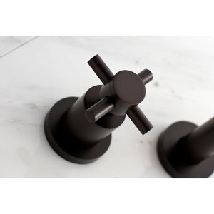 Concord KS8025DX Two-Handle 3-Hole Wall Mount Roman Tub Faucet, Oil Rubbed Bronze