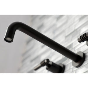 Milano KS8025ML Two-Handle 3-Hole Wall Mount Roman Tub Faucet, Oil Rubbed Bronze