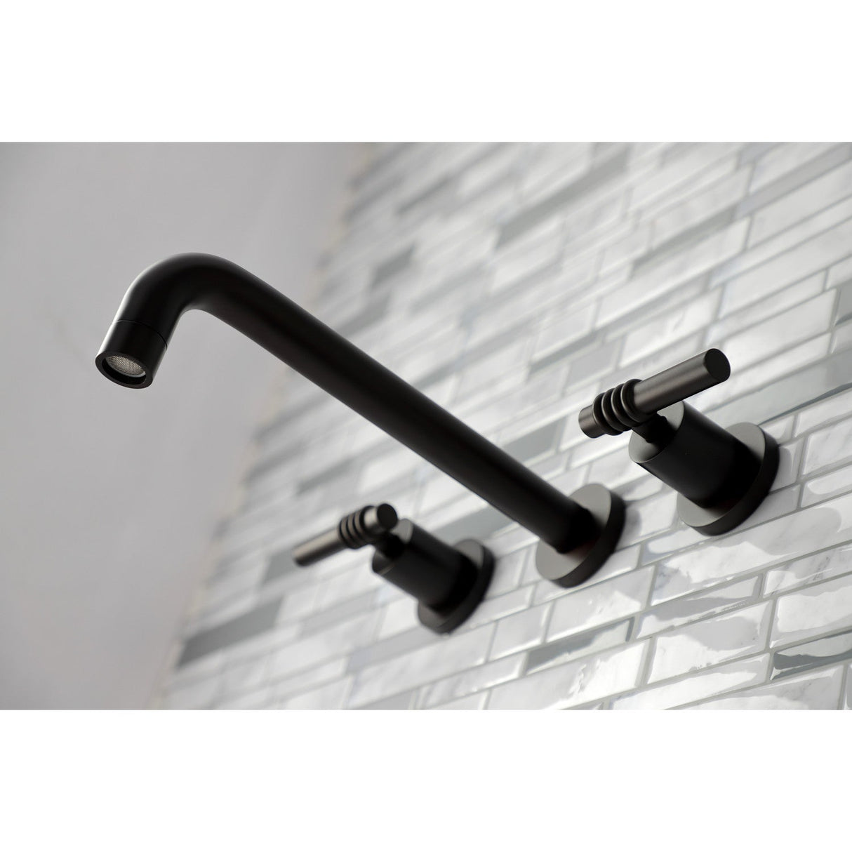 Milano KS8025ML Two-Handle 3-Hole Wall Mount Roman Tub Faucet, Oil Rubbed Bronze