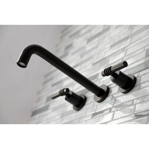 Milano KS8025ML Two-Handle 3-Hole Wall Mount Roman Tub Faucet, Oil Rubbed Bronze